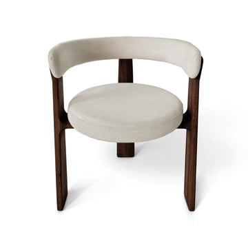 Chaise de salle à manger en noyer Athena 