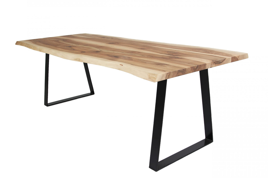 Table de bureau en noyer naturel | Bois massif | S10Home