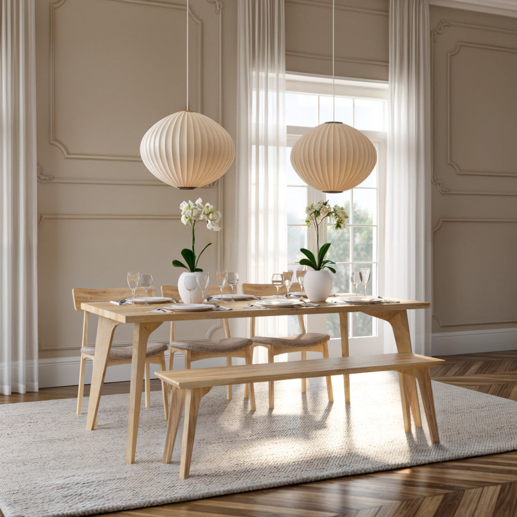 Table à manger en chêne extensible Aurora par S10Home