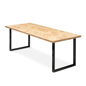 Table de salle à manger extensible en chevrons authentiques - S10Home