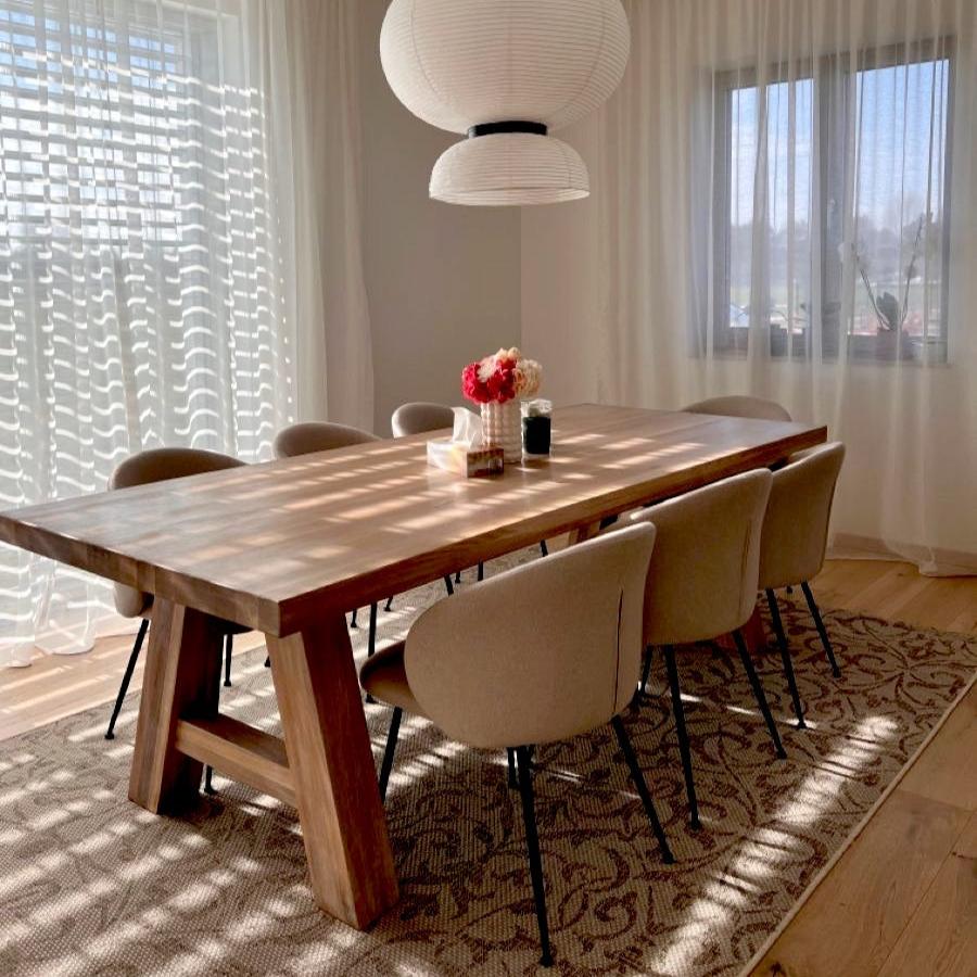 Table de salle à manger extensible en noyer Clara par S10Home