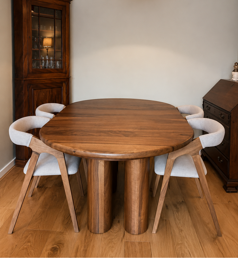 Chaise de salle à manger en noyer Julia | S10Home