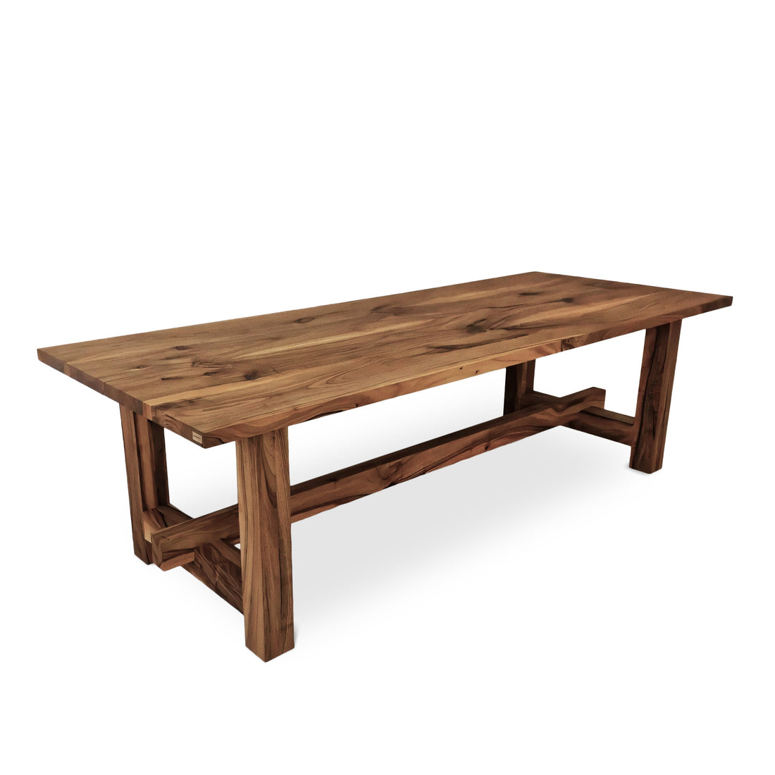 Table à manger en noyer rustique extensible S10Home