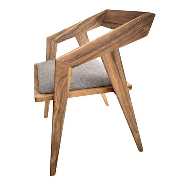 Chaise de salle à manger Vivien en noyer