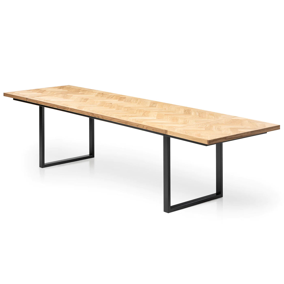 Table de salle à manger extensible en chevrons authentiques - S10Home
