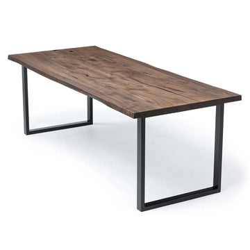 Table de bureau en noyer chocolat | Bois massif | S10Home