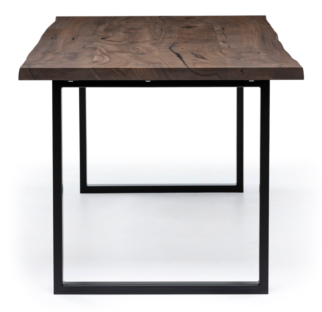 Table de bureau en noyer chocolat | Bois massif | S10Home