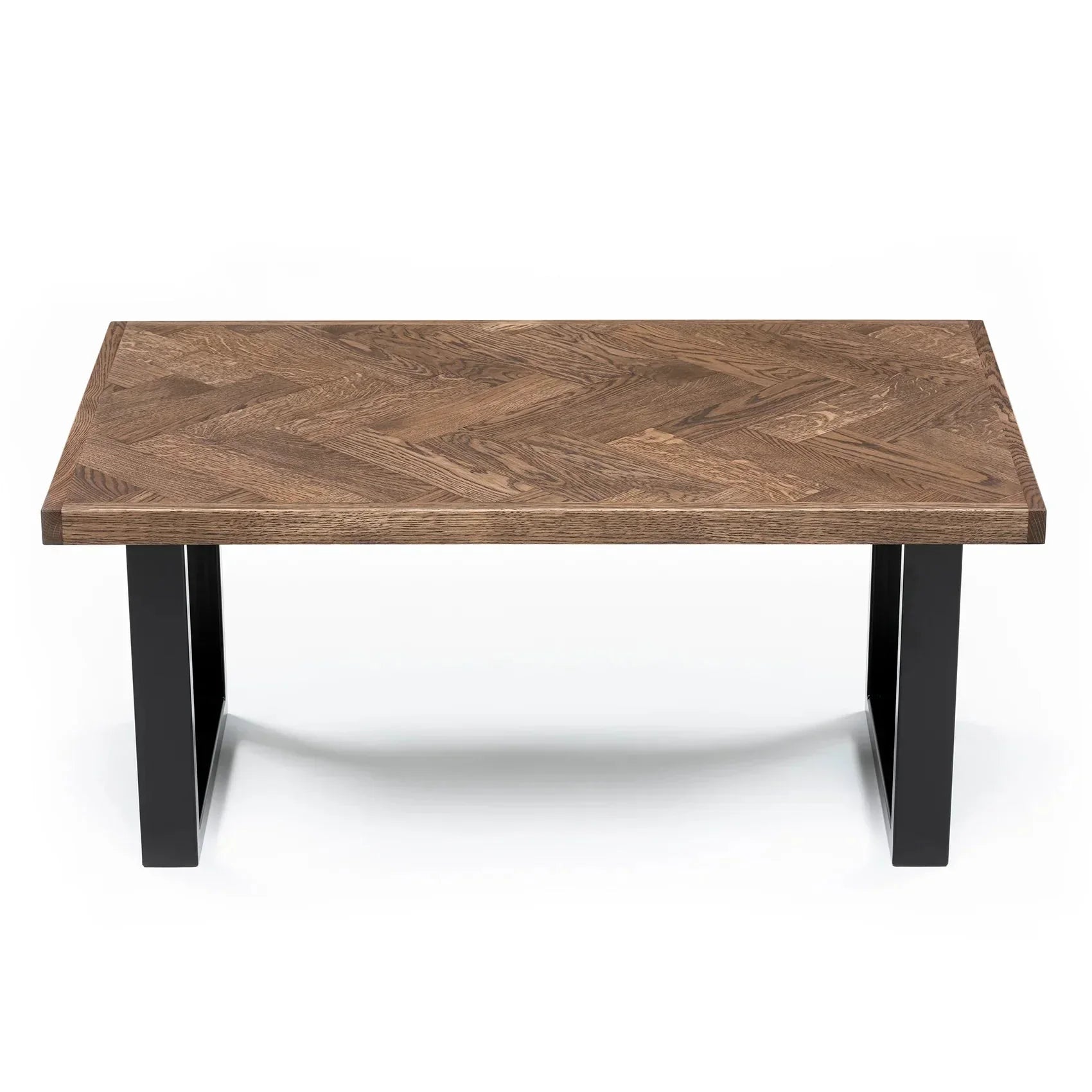 Table basse chevrons Astrid en chêne chocolat | S10Home