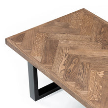 Table basse chevrons Astrid en chêne chocolat | S10Home