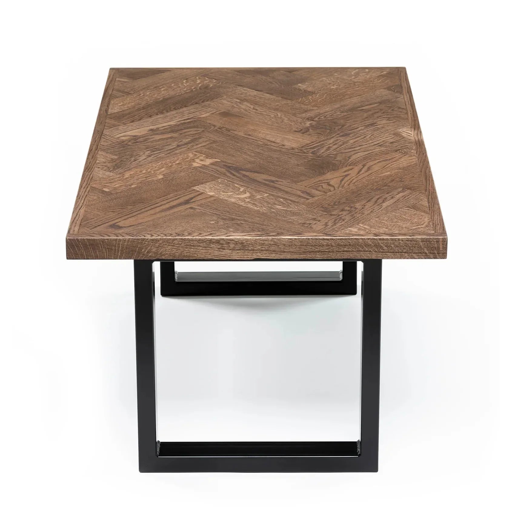 Table basse chevrons Astrid en chêne chocolat | S10Home