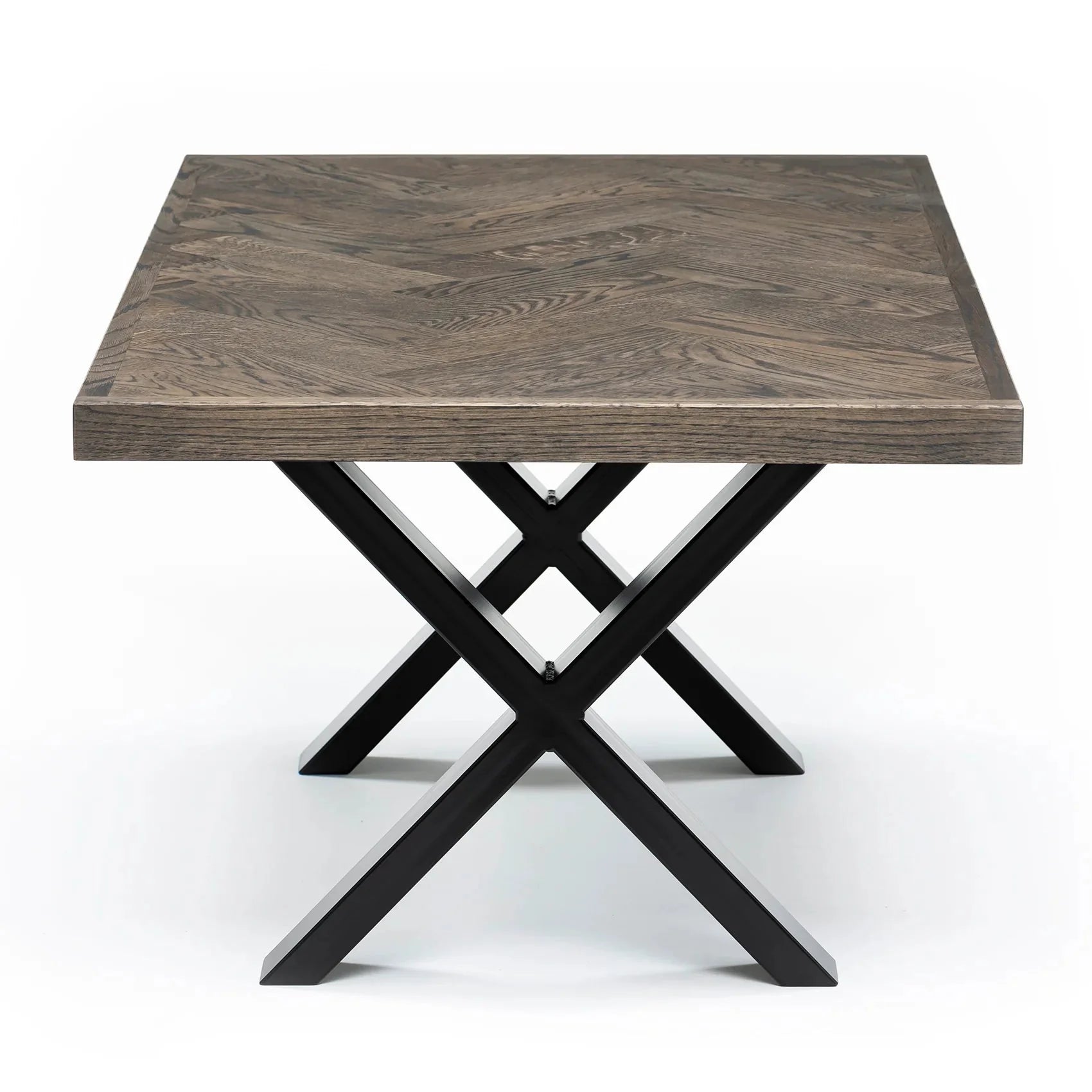 Table basse à chevrons Astrid en chêne charbon | S10 Home