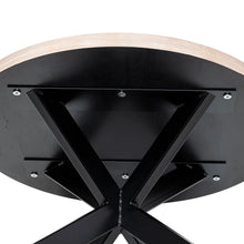 Astrid Round Herringbone Coffee Table in Cotton Oak | S10Home