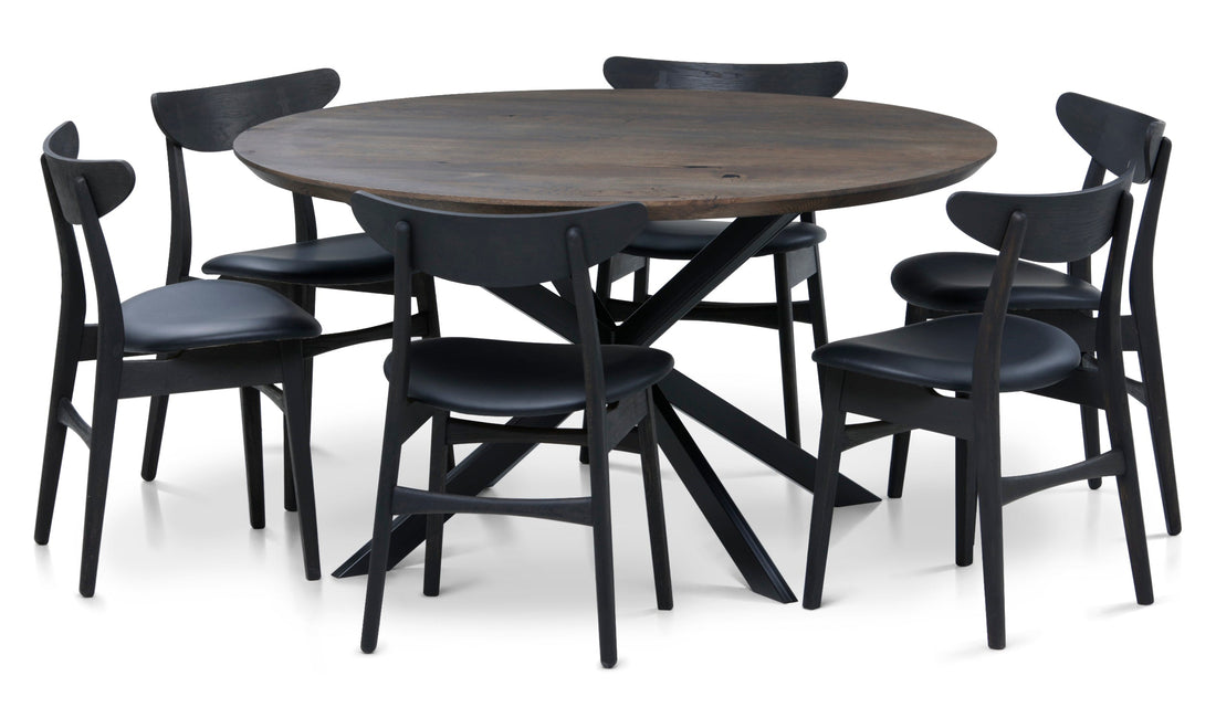 Table à manger extensible en noyer foncé Beatrice | S10Home