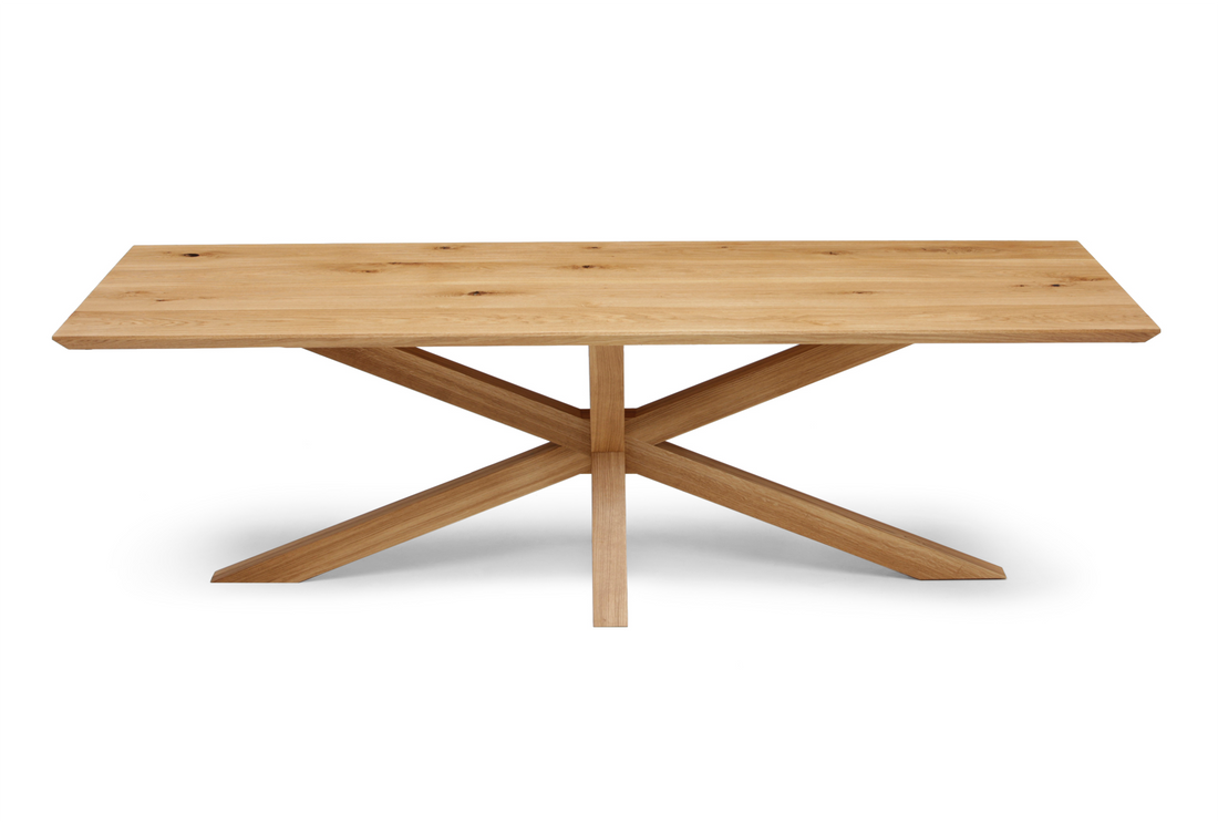Table à manger en chêne extensible Julia à pieds araignée | S10Home