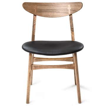 Chaise de salle à manger en noyer Eva  | S10Home