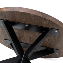 Table basse ronde Beatrice en chêne chocolat | S10Home