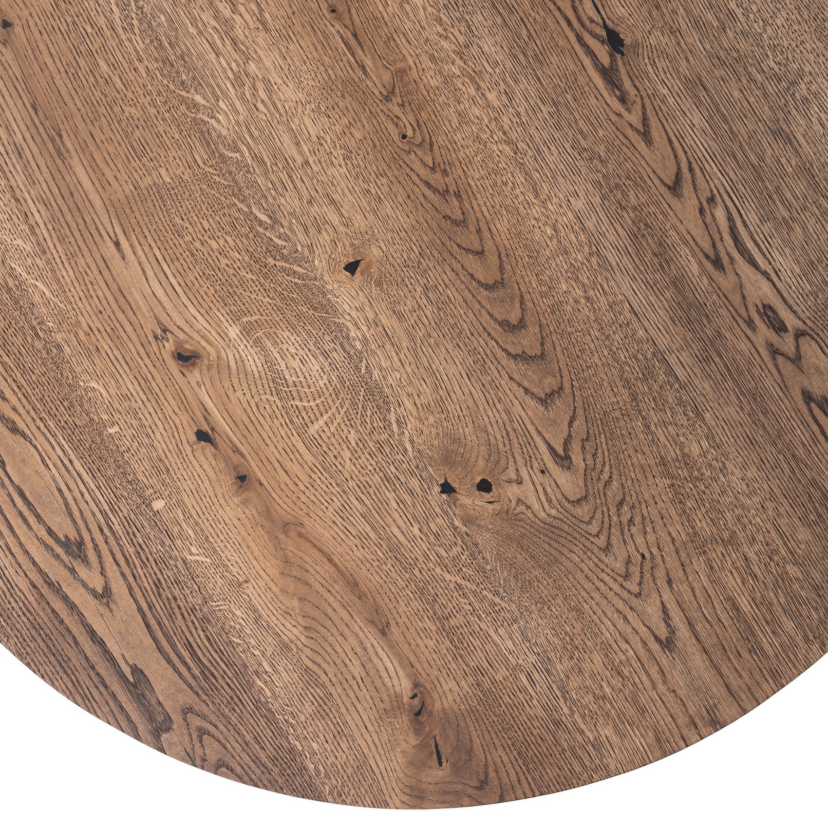 Table basse ronde Beatrice en chêne chocolat | S10Home