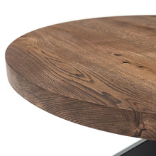 Table basse ronde Beatrice en chêne chocolat | S10Home
