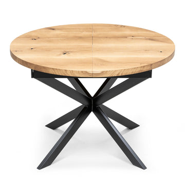 Table à manger ronde extensible en chêne Beatrice | Bois massif | S10Home