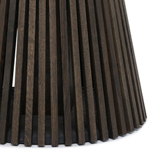 Vivien Round Extendable Dining Table in Charcoal Oak | S10Home