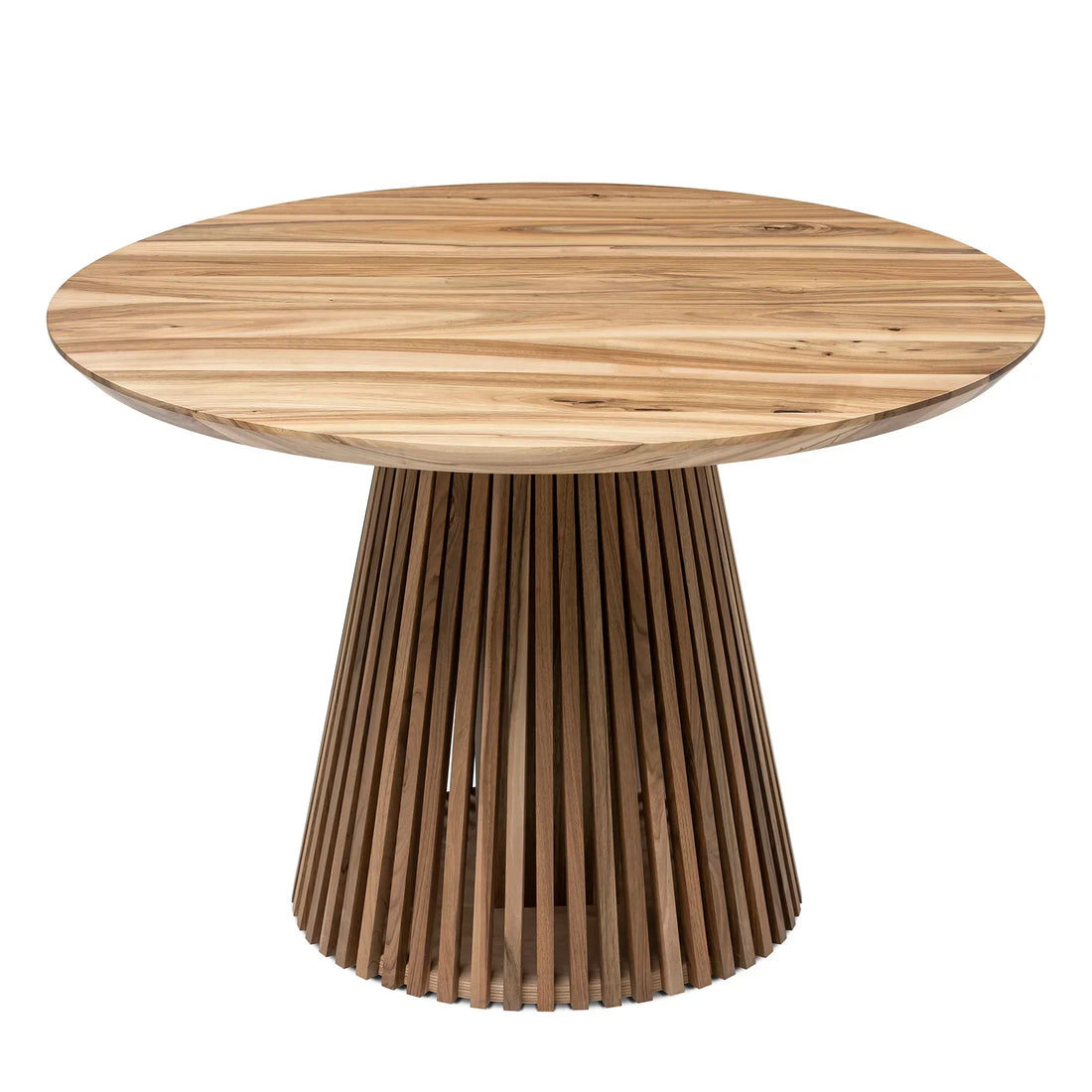 Table à manger ronde extensible en noyer Vivien | S10Home
